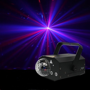 Bar KTV LED Disco luci stroboscopiche prestazioni telecomando luce di scena RGB Laser Pattern illuminazione scenica
