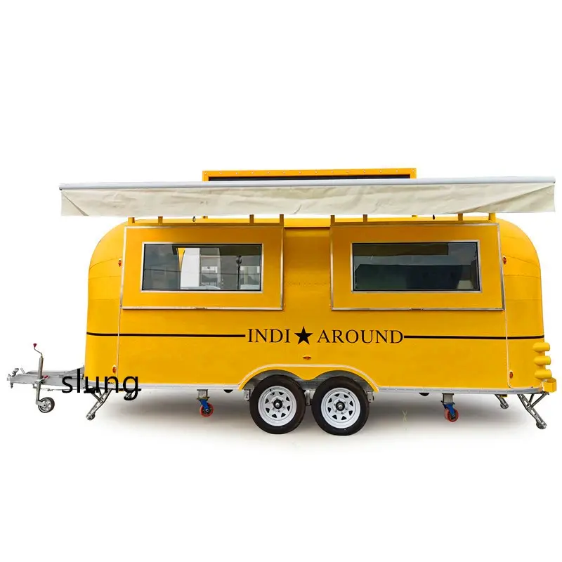 سيلانج Airstream الغذاء مقطورة المطبخ على عجلات مع مطبخ كامل