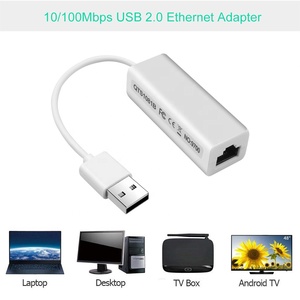 Convertitore cavo Ethernet USB USB da 2.0 a 10/100 MBPS Lan di rete RJ45 convertitore porta femmina adattatore per scheda di rete usb per LAPTOP - Product Image 5