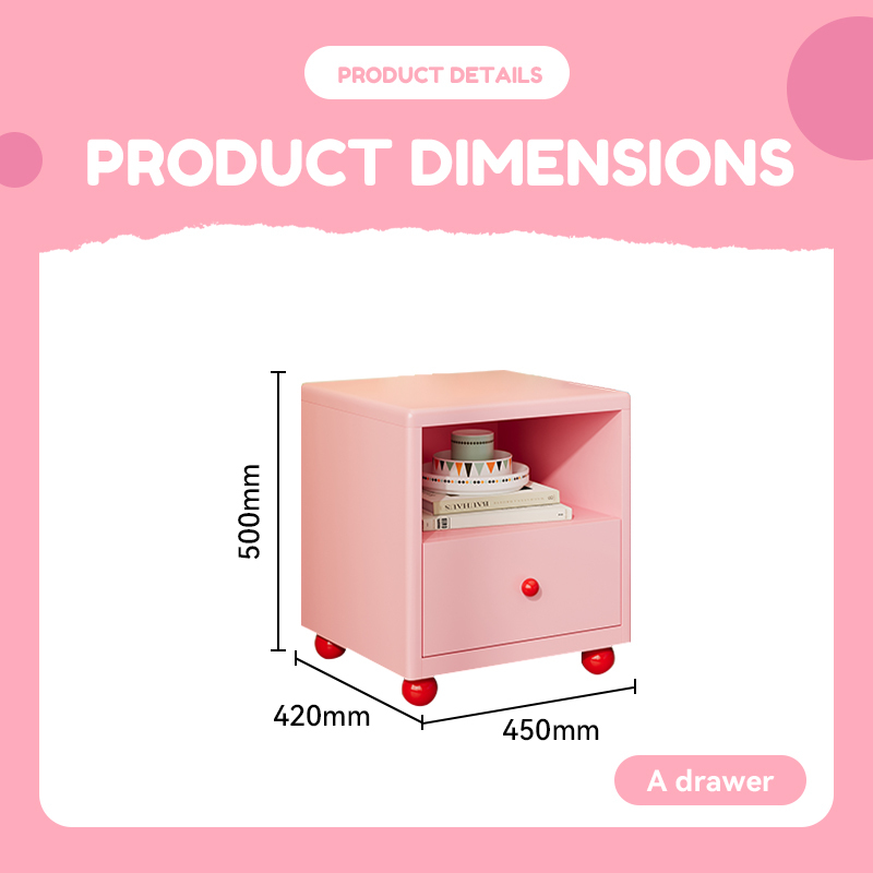 Pink one-drawer model