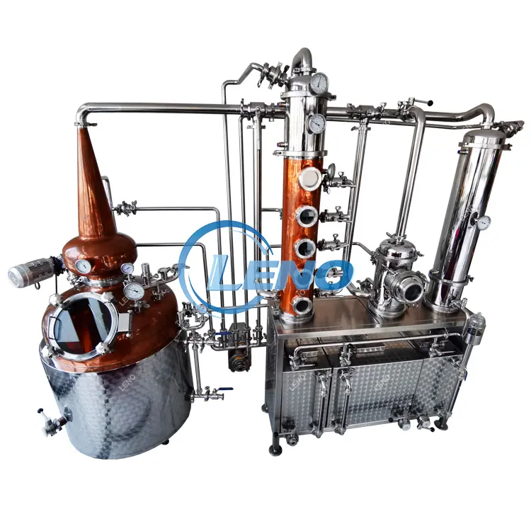 300 Liter Kupfer Maniok Stärke Verarbeitung anlage Maschine Ethanol herstellungs maschine für Mikro brennerei