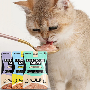 Thức ăn ướt cho thú cưng, sữa dê đóng gói dạng túi 85g, thương hiệu Agent Recruit Faenbei Cat Snacks - Product Image 1