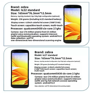 Zebra TC22 endüstriyel <span class=keywords><strong>PDA</strong></span> Android 14 el terminali ile 5G anti-parmak izi su geçirmez barkod tarayıcı NFC veri toplayıcı - Product Image 2