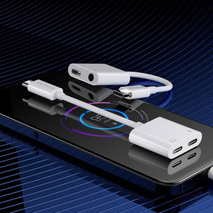 2合1 USB C至3.5毫米音频适配器usb-c AUX插孔，带24位96KHz DAC芯片，用于高分辨率音频耳机和充电器适配器 - Product Image 2