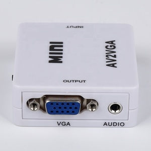 Mini HD AV2VGA Video Converter AV to <strong>VGA</strong> Video Converter with 3.5mm Audio to PC HDTV Converter - Product Image 4