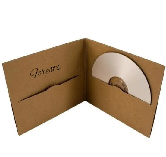 Оптовая продажа, набор бумажных DVD-коробок, упаковочная коробка для компакт-дисков