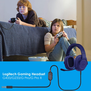 G233音频电缆替换罗技有线G433 G Pro X游戏耳机Aux线在Xbox One PS4 PS5 PC 6.6ft上工作 - Product Image 6