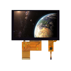 IPS 5&quot; 800x480 RGB High Brightness 500 Cd/m2 <strong>LCD</strong> <strong>Display</strong> With <strong>I2C</strong> Mutil Capacitive Touch Panel - Product Image 1