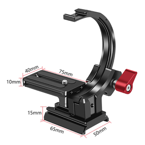 Hızlı döner braket dönebilir yaka montaj plakası yatay-dikey c-braketi için DSLR kameralar - Product Image 5