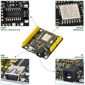 Keyestudio ESP8266 WI-FI geliştirme kurulu + USB kablosu Arduino NodeMCU için/dayalı ESP8266-12FWIFI/destek RTOS