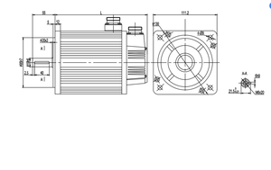 คุณภาพสูง1.5kw เซอร์โวมอเตอร์ง่ายเซอร์โวมอเตอร์พร้อมเบรค - Product Image 4
