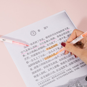 6 Color Double Eded Highlighter Cute Style 1MM and <strong>3MM</strong> <strong>Tips</strong> Easy to Color Highlighter for School Office Use - Product Image 5