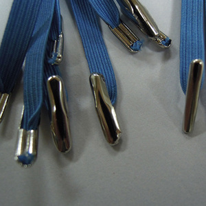 Cuerda elástica con puntas de metal, cable plano elástico con prensado de metal - Product Image 3