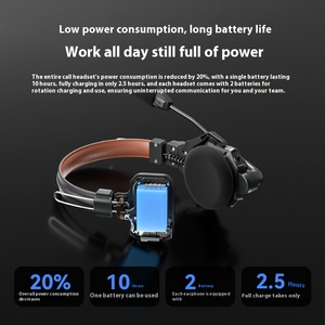 Mammoth Pro Director's Wireless Noise-Canceling Headset Communication <strong>System</strong> Full-Duplex <strong>Intercom</strong> for <strong>Stage</strong> Events Microphones - Product Image 5