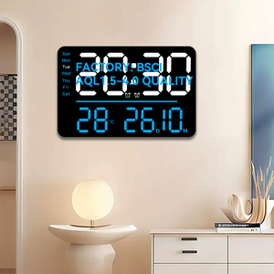 Chất lượng cao lớn Bảng điều chỉnh mất trí nhớ mô hình lancent Thêm lớn xe nghệ thuật Trung Quốc chữ số đồng hồ điện tử LED ánh sáng đồng hồ cho tường - Product Image 6