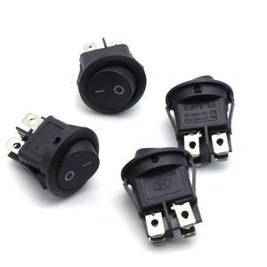 Yüksek kaliteli KCD1-2 6A 10A serisi yuvarlak Rocker kapalı anahtarı ile 4 Pin - Product Image 4