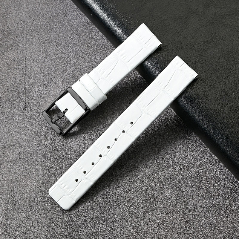Fibbia bianca+nera con trama slub