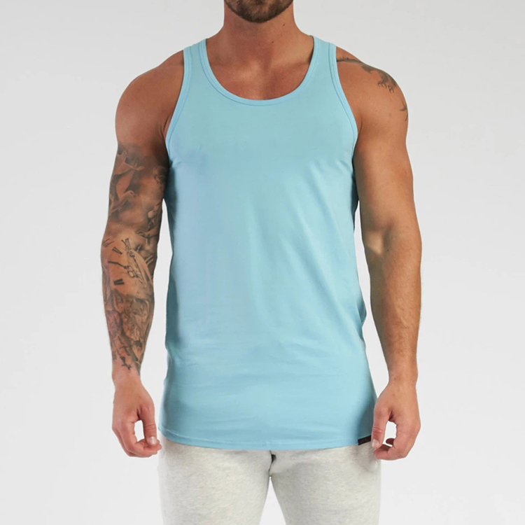 Camiseta sin mangas azul