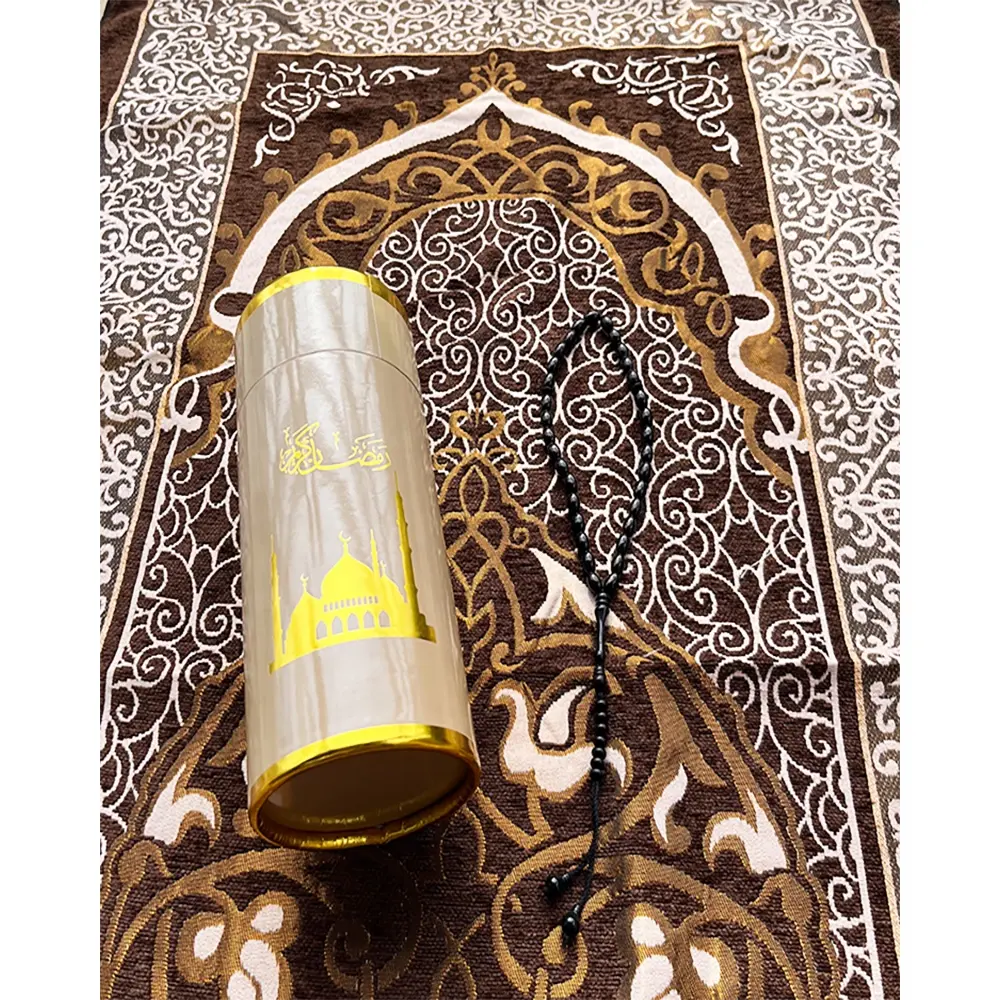 Orta doğu pazarı için taşınabilir seyahat seccadeler İslami halı seccade hediye seti
