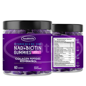 Oem dành cho người lớn NAD bổ sung Biotin chống lão hóa Gummy Collagen Keratin Kẽm Vitamin <span class=keywords><strong>K2</strong></span> D3 NAD + Gummies - Product Image 2