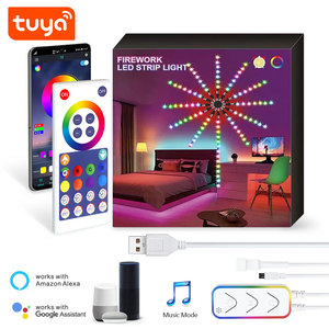 Shenzhen Factory Tuya Smart WiFi Firework Wall RGB-IC 195 <strong>LED</strong> Ambient Light With APP Remote Control PST-FW120 - Product Image 2