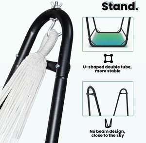 Võng ghế với đứng cho treo ghế đu, nhiệm vụ nặng nề thép, Tối đa tải 350lbs - Product Image 5