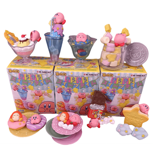 PVC Kirby süper yıldız aksiyon figürü 8 adet/takım Anime gizem kör kutusu masaüstü dekorasyon hediye için japonya animasyon esinlenerek - Product Image 4