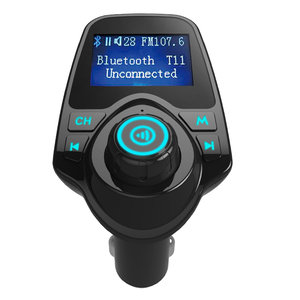 HG T11 kablosuz Bluetooth FM verici Handsfree araç kiti kablosuz Bluetooth adaptörü ile çift USB araç şarjı kiti - Product Image 4