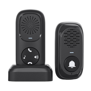 Inalámbrico 1000ft Range Intercom Timbre Sistema 4 Nivel de volumen Batería recargable de mano Impermeable Comunicación bidireccional para