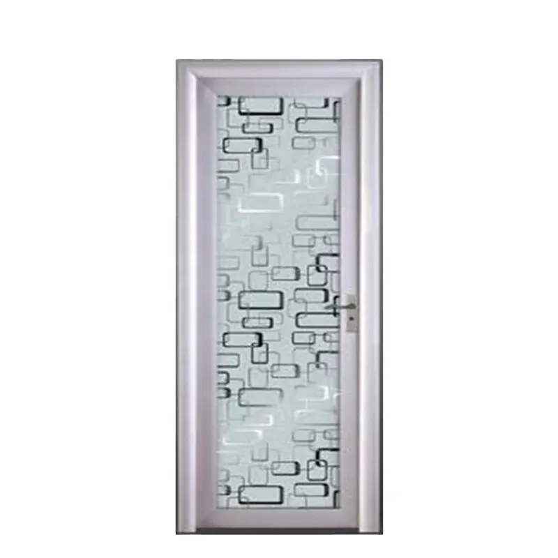 Porte da bagno in vetro da cucina di nuovo design porta da bagno in lega di alluminio per interni di case impermeabili