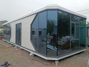 Aile yaşamı, prefabrik modüler evler, oteller ve ofisler için lüks 20 metrelik minyatür uzay aracı konteyner evleri. - Product Image 6