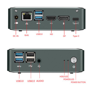 Dual Core Mini PC Desktop Computer Intel Core I3 I5 I7 DDR4 RAM Linux Win10 per l'home Office & Business per i giocatori