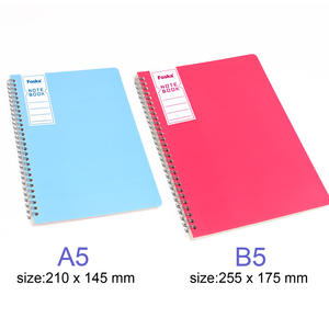Foska PP Cover quaderno a spirale 4 colori blocco note a fogli mobili A5 B5 60 fogli agenda quotidiana per studenti e ufficio quaderno - Product Image 2