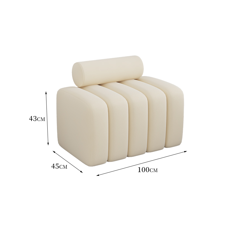 Creamy-white 100*45*43 (flannel)