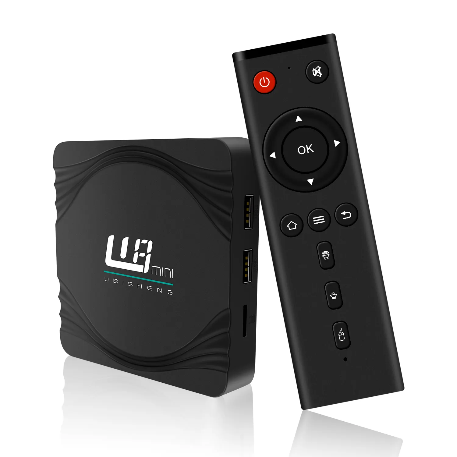 OEM/ODM U8 صندوق تلفزيون أندرويد صغير 5G/G WiFi 4K HDR صندوق تلفزيون ذكي S905W2 andid 11 Streaming TV Box