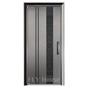 Sistema De Isolamento De Calor De Tempo Extremamente Frio Casa Exterior De Aço Porta De Segurança <span class=keywords><strong>Design</strong></span> Moderno Porta De Entrada Frontal