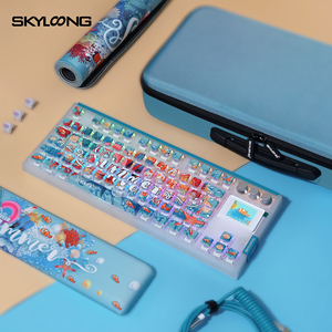 Tastiera Wireless Skyloong GK87 Pro TKL con budino keycap di Hello Summer Theme produttore originale per il sistema Mac Win - Product Image 2