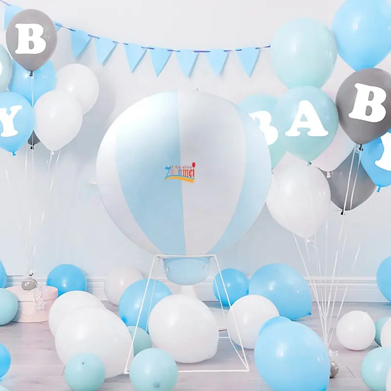 Globo de aire caliente globo colgante inflable de PVC para decoración de fiesta de bienvenida de bebé