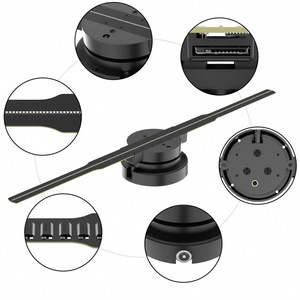 3D Hologram LED fan quảng cáo hiển thị máy chiếu đám mây Wifi App kiểm soát Holographic Fan hiển thị kỹ thuật số biển và hiển thị - Product Image 4