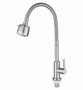 <span class=keywords><strong>2025</strong></span> Nhà Máy Thép Không Gỉ Duy Nhất-Xử Lý 360 Quay Dual-Chức Năng Vòi Nước Dây Vẽ Nước Lạnh Phun Bồn Rửa Nhà Bếp Mixer - Product Image 4