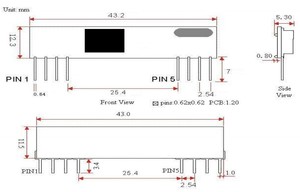 DC3V-5.5V RXB6 433MHz RF Super hetero dyne Wireless-Empfänger modul für Arduino/ARM/AVR-Lerncode