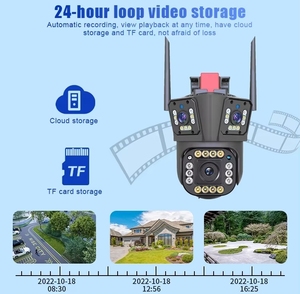 กล้อง CCTV สามตัวซูมออปติคอล10X กลางแจ้งระบบรักษาความปลอดภัย Wi-Fi กล้องเครือข่าย IP PTZ 3เลนส์เครือข่ายกล้อง IP - Product Image 4