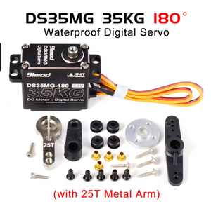 9imod DS35MG 180-270 Degree 35kg High Torque IP67 Waterproof Digital <strong>Servo</strong> for RC Car Truck Crawler Boat Robot Drone Hobby DIY