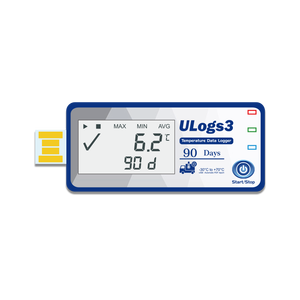 Registrador de temperatura PDF USB 2,0, registrador de datos de temperatura de un solo uso con pantalla LCD, logística de carne y alimentos, control de temperatura