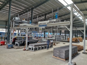 Molde y equipo de losa prefabricada para producción de bloques de yeso Componente PLC Línea de producción de ladrillos huecos Máquina automatizada - Product Image 3