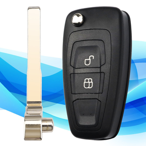 MS 2 Buttons Remote Control Flip Car <strong>Key</strong> 433MHz ASK for <strong>Ford</strong> Auto Vehicle <strong>Transponder</strong> Blank <strong>Key</strong> with HU101 Uncut Blade - Product Image 4