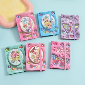 Cartone animato farfalla Mini taccuino studente cinturino cancelleria taccuini Kawaii 5 stili - Product Image 5