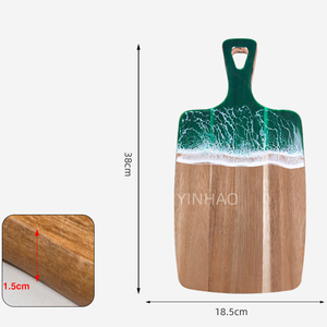 Yunhao nóng bán nhựa Epoxy thớt gỗ keo với sóng biển và mô hình bãi biển sông cho thực phẩm nấu chín cắt - Product Image 2