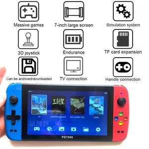 Ps7000 <strong>Game</strong> Console with 2 Gamepads 64GB 5000 <strong>Free</strong> <strong>Games</strong> for PS1/CPS/NES 7 Inch Handheld Classic Portable <strong>Game</strong> Console
