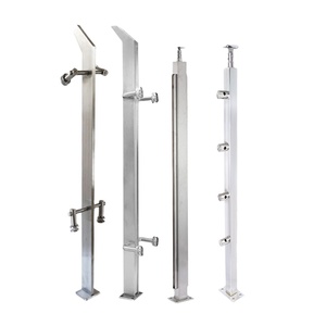 Thiết kế hiện đại thép không gỉ cầu thang hành lang ban công lan can bài DIY cài đặt Cột ban công lan can cho căn hộ - Product Image 2